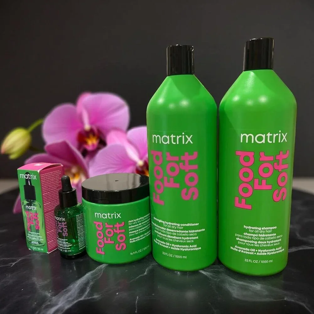 Matrix Food For Soft Hydrating Dry Hair Shampoo Conditioner Mask Oil Kit